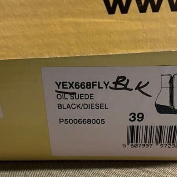 Fly London Black Suede Wedge Ankle Boots With Side Zipper - Picture 8 of 8